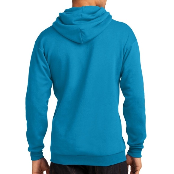 NWOT Neon Blue Men’s Hoodie - Picture 3 of 3